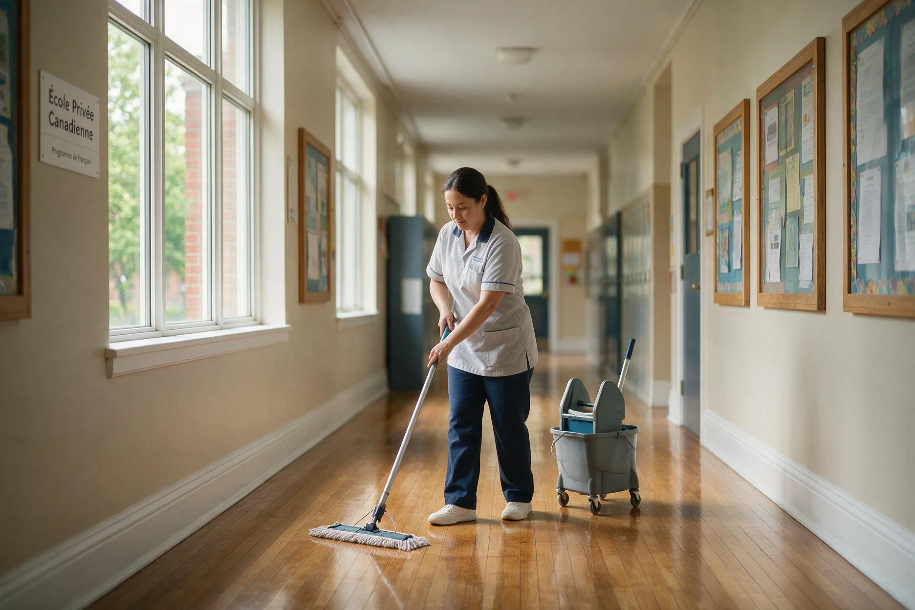 Private school classroom janitorial cleaning services Hamilton